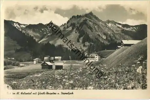 Baad im kleinen Walsertal - Güntli-Unspitze - Starzeljoch - Foto-Ansichtskarte - Verlag Willy Zitzelsberger Mittelberg