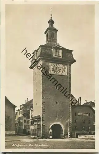 Schaffhausen - Schwabentor - Gasthof zum Adler - Foto-Ansichtskarte 30er Jahre - Verlag Photoglob Zürich