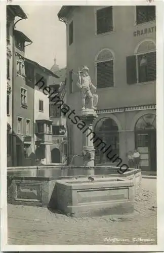 Schaffhausen - Tellbrunnen - Foto-Ansichtskarte 30er Jahre - Verlag Photoglob Zürich