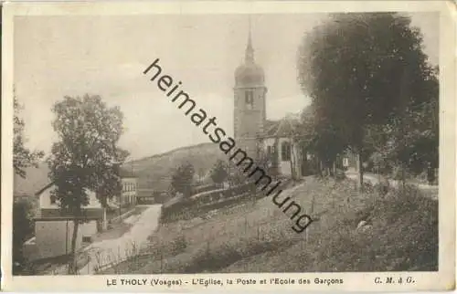 Le Tholy - L'Eglise - la Poste - l'Ecole de Garcons