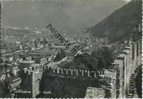 Bellinzona - Le mura - Foto-Postkarte