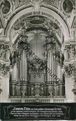 Passau - Domkirche - Orgel - Foto-Ansichtskarte