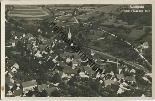 Sennfeld - Fliegeraufnahme - Foto-Ansichtskarte