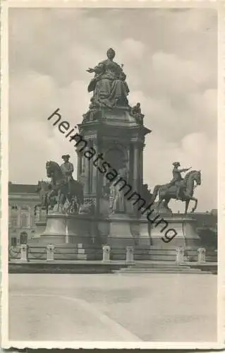 Wien - Maria-Theresiadenkmal - Foto-Ansichtskarte