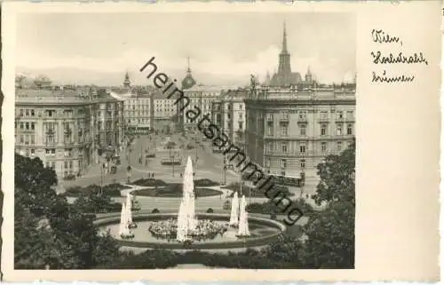 Wien - Hochstrahlbrunnen - Foto-Ansichtskarte