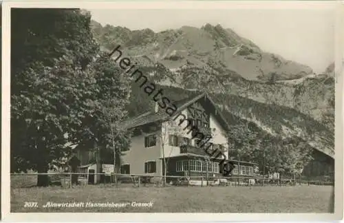 Graseck - Almwirtschaft Hanneslebauer - Foto-Ansichtskarte