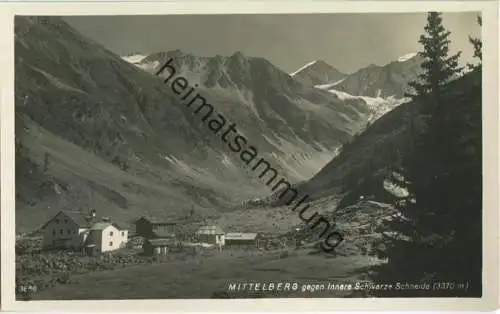 Mittelberg - Innere Schwarze Schneide - Foto-Ansichtskarte