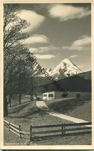 Watzmann - Bauernhaus - Foto-Ansichtskarte