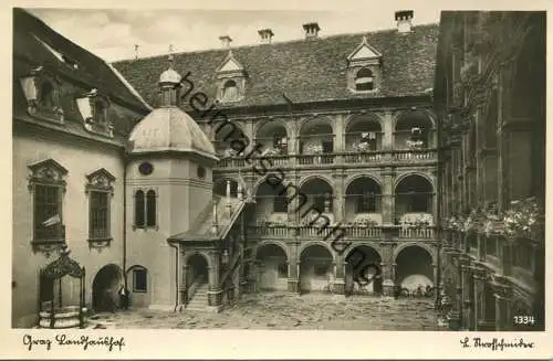 Graz - Landhaushof - Foto-AK - Verlag L. Strohschneider Graz 1942