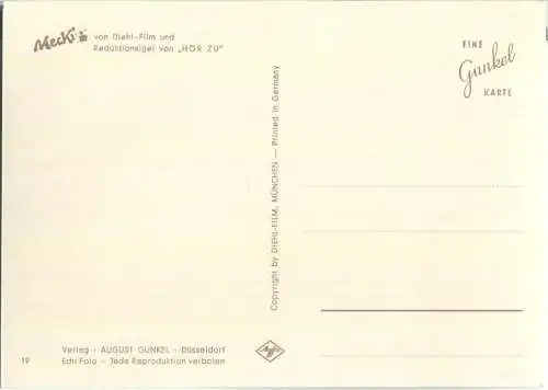 Mecki - Alte Liebe rostet nicht! - Nr. 19 - Verlag August Gunkel Düsseldorf - Foto-Ansichtskarte