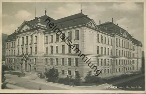 Leoben - mont. Hochschule - Foto-AK - Verlag Karl Krall Leoben 1925 gel. 1931
