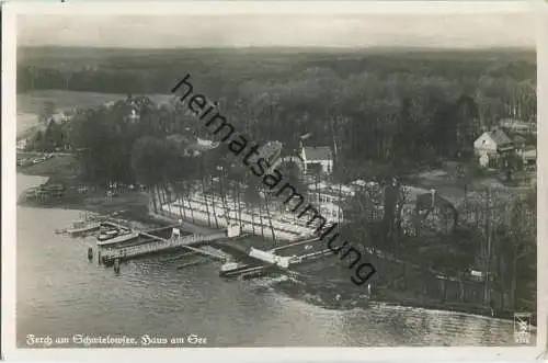 Ferch - Haus am See - Fliegeraufnahme - Foto-Ansichtskarte - Verlag Klinke & Co Berlin