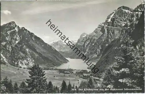 Klönthalsee - von der Richisauer Schwammhöhe - Hotel-Restaurant Vorauen - Verlag Foto Schönwetter Glarus