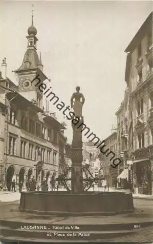 Lausanne - Hotel de Ville - Foto-Ansichtskarte