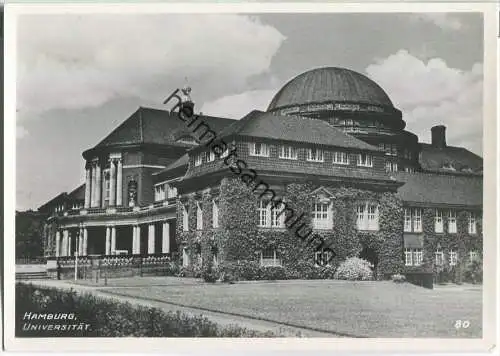 Hamburg - Universität - Foto-Ansichtskarte Grossformat