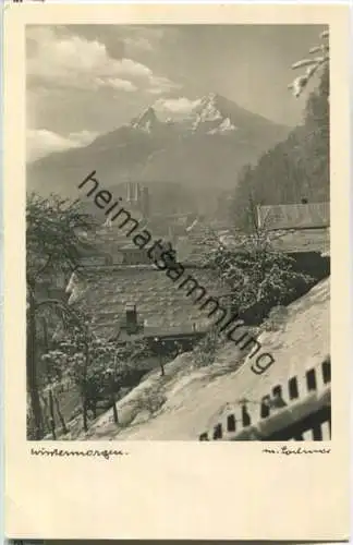 Berchtesgaden - Wintermorgen - Foto-Ansichtskarte - Verlag M. Lochner Berchtesgaden