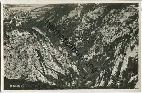 Bodetal - Bodekessel - Fliegeraufnahme - Foto-Ansichtskarte