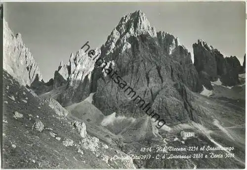 Rifugio Vicenza al Sassolungo - Foto-Ansichtskarte Großformat