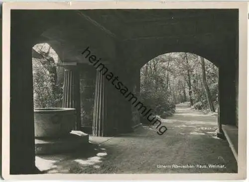 Weimar - Unterm Römischen Haus - Foto-Ansichtskarte Großformat