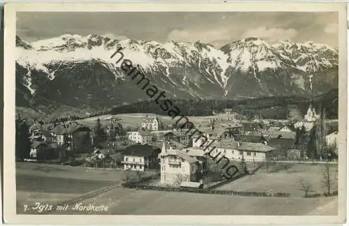 Igls mit Nordkette - Foto-Ansichtskarte - Verlag Sepp Ritzer Innsbruck