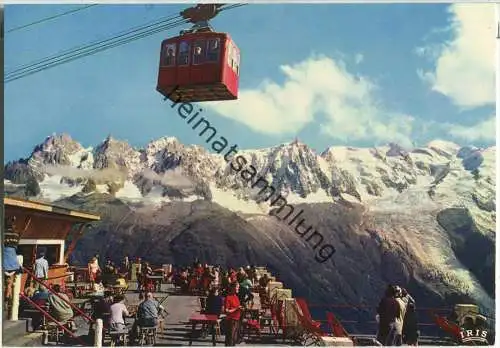 Chamonix - Mont Blanc - Telepherique du Brevent - Terrasse de Plan-Praz - Ansichtskarte Großformat