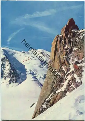 Chamonix - Mont Blanc - Telepherique de l'Aiguille du Midi - Ansichtskarte Großformat