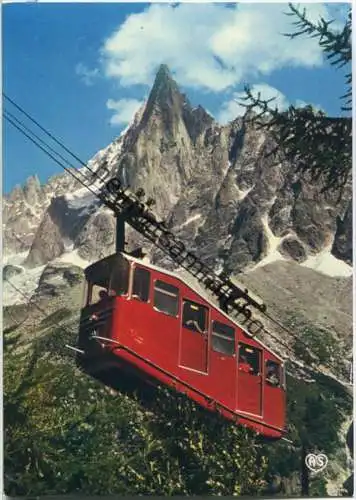 Chamonix - Mont Blanc - Le telepherique qui relie le Montenvers - Ansichtskarte Großformat