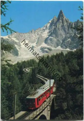 Chamonix - Mont Blanc - Le train du Montenvers - Ansichtskarte Großformat