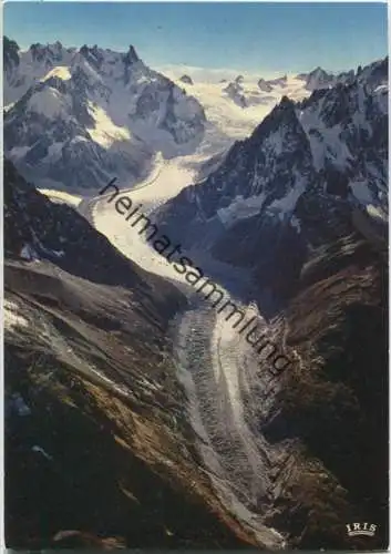 Chamonix - Mont Blanc - La Mer de Glace - Ansichtskarte Großformat