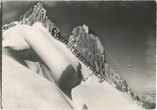 Chamonix - Luftseilbahn - l'Aiquille du Midi - Ansichtskarte Großformat