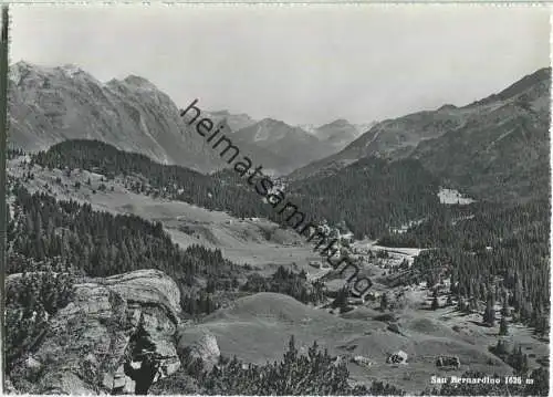 San Bernardino - Gesamtansicht - Foto-Ansichtskarte