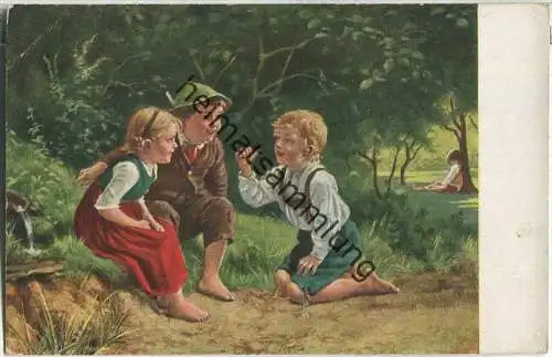 "Ein Complott" - Kinder - Verlag Hanfstaengel - Eckknick oben links (E38329) gel. 1913