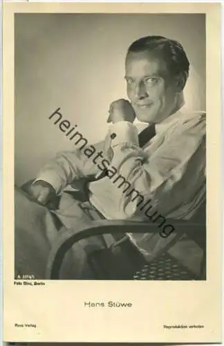 Hans Stüwe - Foto-Ansichtskarte - Ross-Verlag A 3314/1