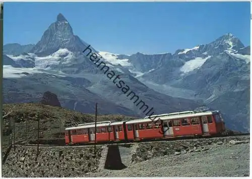 Gornergratbahn - Matterhorn - Ansichtskarte Großformat