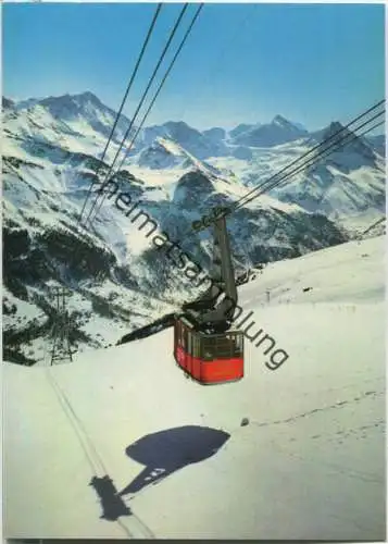 Seilbahn Sorebois Zinal - Ansichtskarte Großformat