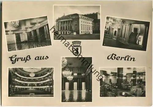 Berlin - Staatsoper - Unter den Linden - Foto-Ansichtskarte