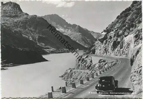 Stausee Räterichsboden Ritzlihorn und Grimselstrasse - Foto-AK Grossformat - Verlag Beringer & Pampaluchi Zürich