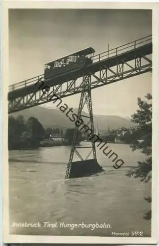 Innsbruck - Hungerburgbahn - Foto-Ansichtskarte - Verlag A. G. Schöllhorn Innsbruck