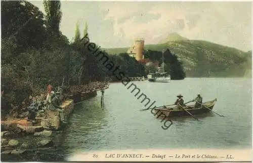 Lac d'Annecy - Le Port et le Chateau