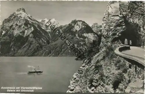 Axenstrasse - am Vierwaldstättersee - Foto-AK - Verlag Photoglob Wehrli Zürich