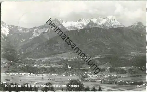 Sankt Jakob im Rosental - Mittagskogel - Foto-Ansichtskarte - Verlag Franz Schilcher Klagenfurt