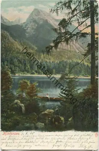 Hintersee - Verlag Würthle & Sohn Wien-Salzburg gel. 1905