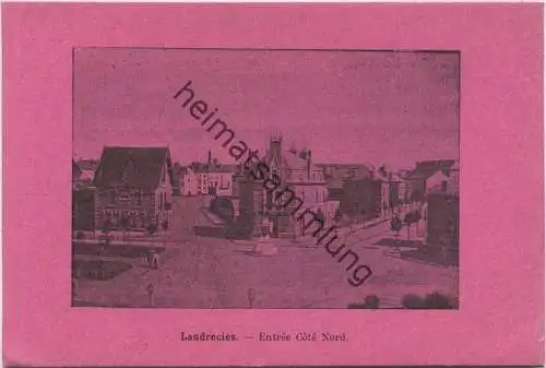 Landrecies - Entree Cote Nord - Rückseite beschrieben 1916