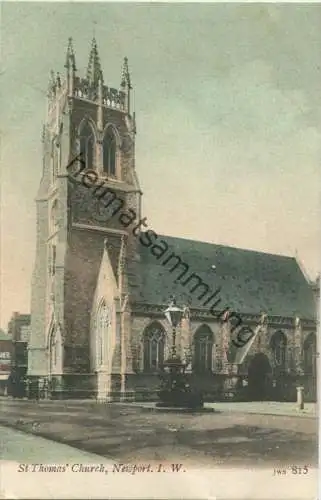 Isle of Wight - Newport - St. Thomas Church ca. 1905