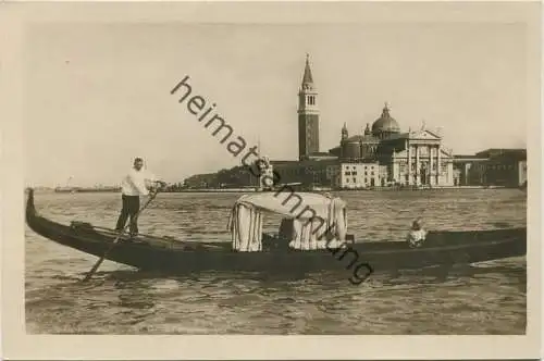 Venezia - Isola di S. Giorgio - Gondola - Fotografia - Foto-AK