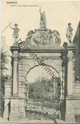 Bremen - Portal am Hause Seefahrt - Verlag Zedler & Vogel Darmstadt