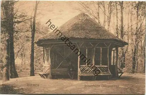 Bremen - Bürgerpark - Schutzhütte - Verlag von Alb. Rosenthal Bremen