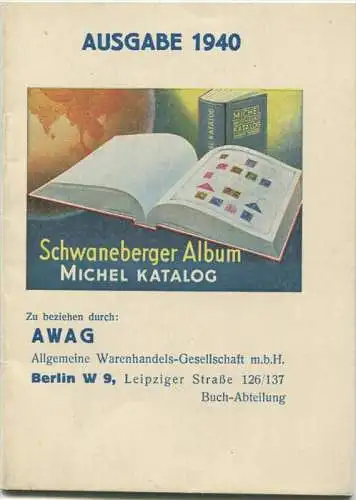 Schwaneberger Album - Michel Katalog - AWAG Allgemeine Warenhandels-Gesellschaft m.b.H. - Werbebroschüre