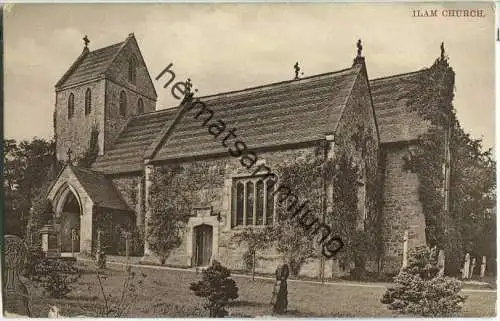 Ilam - Church - Foto-Ansichtskarte - Verlag W. Shaw Burslem