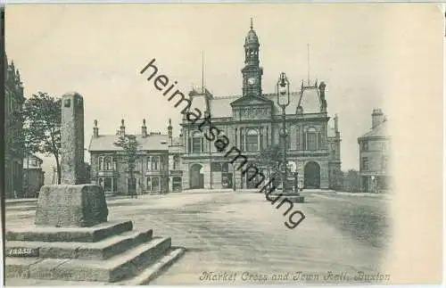 Buxton - Market Cross - Town Hall - Verlag Valentine Series ca. 1910